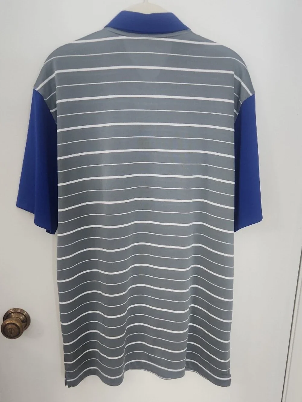 Nike Gray & Royal Blue NY Mets Polo with Orange Accents